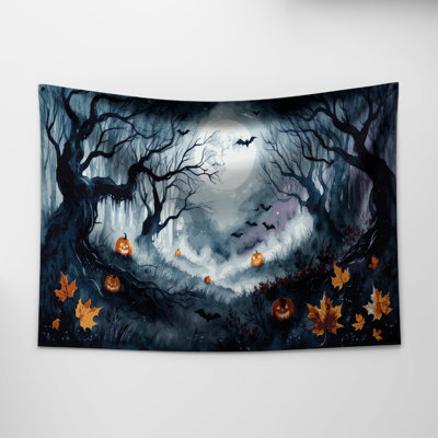 Tapisserie murale d'Halloween aquarelle