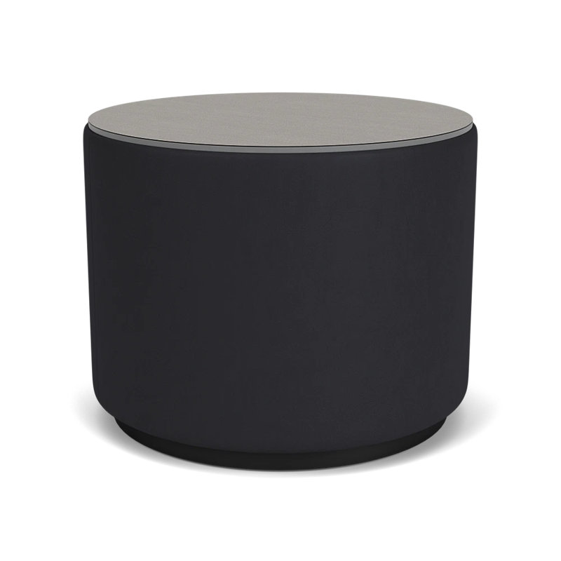 Table de réception avec plateau en stratifié Darsey, 16", Sergé sarrasin, Noir; noir Patriot Plus