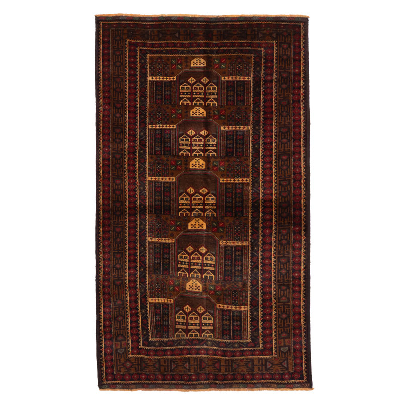 Teimani Brown Rug 3'8" x 6'7"
