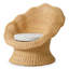 Lounge Chair Somerly Natural Rattan Sentier Cream