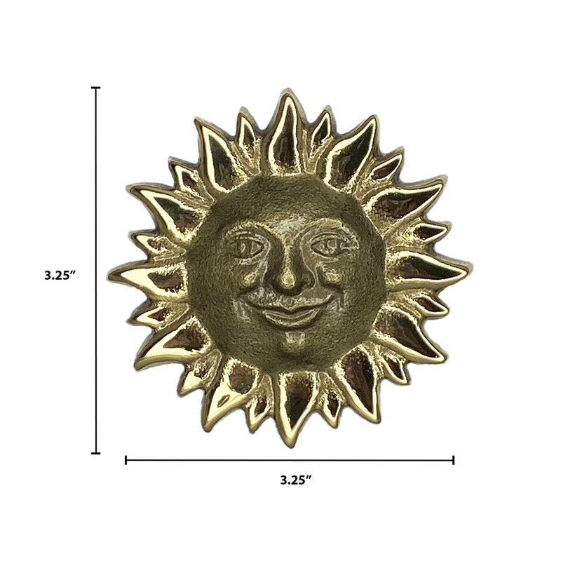 Bouton-poussoir souriant, Laiton