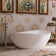 Freestanding Bathtubs Solid Surface Stone Soaking Tubs With Drain