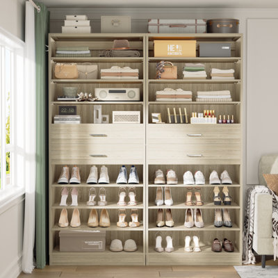 52" W Closet System With Drawers