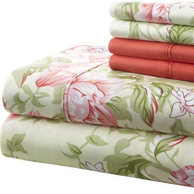 Ronald Microfiber Floral Sheet Set
