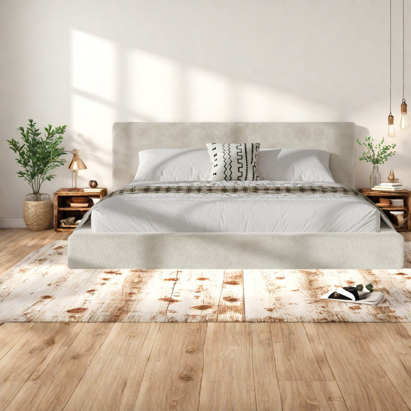 Lits Cloud Comfort, structure en acier Sherpa très grand, chambre à coucher moderne
