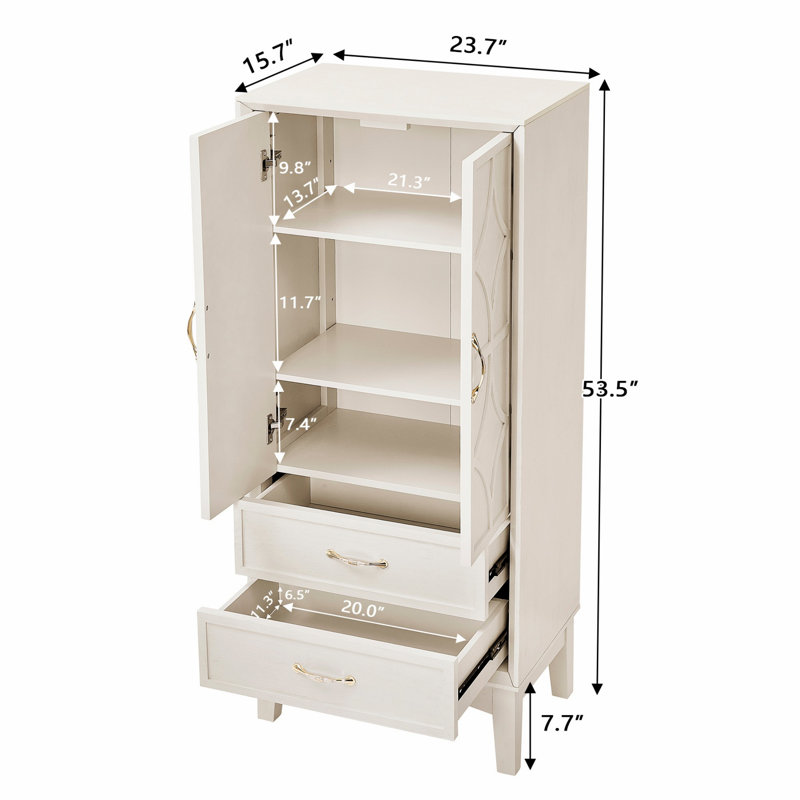 Armoire de rangement pour garde-manger, armoire buffet moderne, armoire de rangement rétro avec portes et tiroir