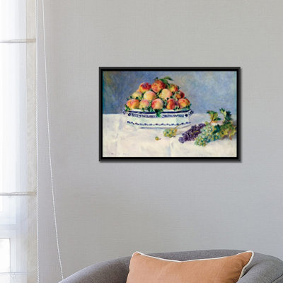 " Still Life With Peaches And Grapes " by Pierre-Auguste Renoir
