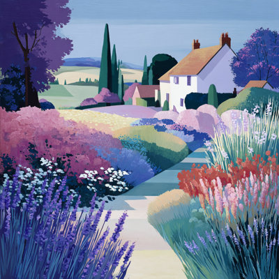 «Blossom Light Path», art mural sur toile tendue