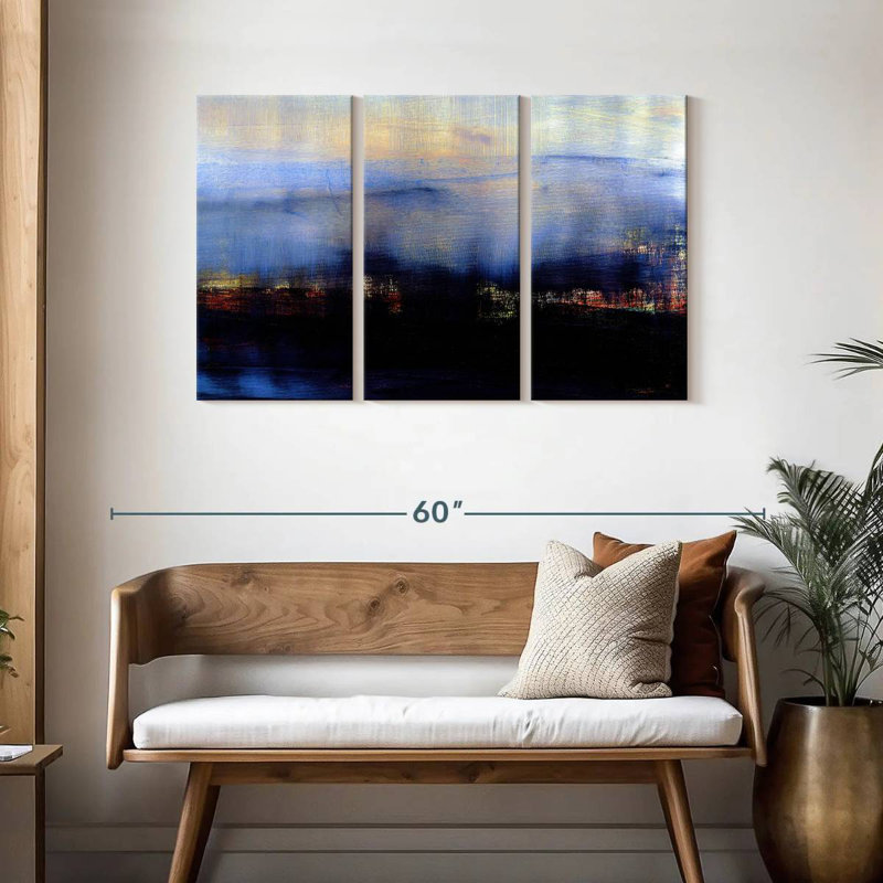 Paysage abstrait Avery II, H 28 po x l 45 po