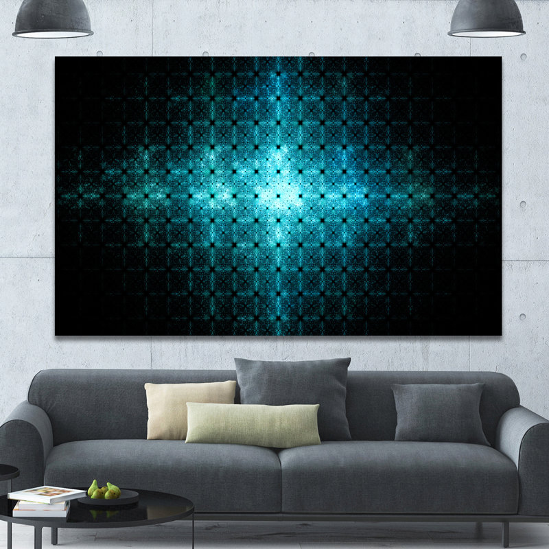 « blue flash of light on radar », reproduction d’impression sur toile, H 8 po x l 12 po x P 1 po