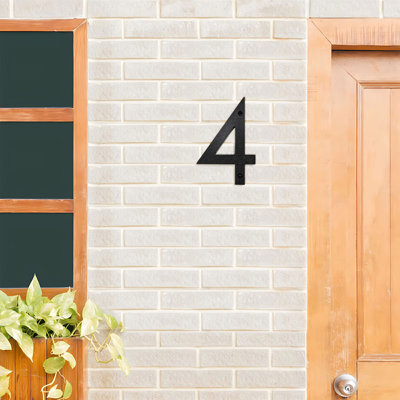 Door number sign 5 Inch Modern Metal House Numbers Door Number House Address Letters And Numbers For Outside Signs