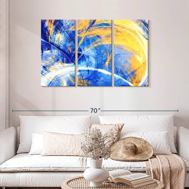 Avery Sunny Abstract Texture, 28" H x 45" W