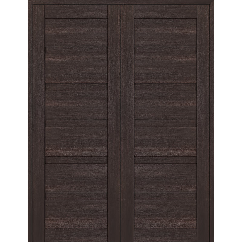 Porte standard à persiennes en bois manufacturé à panneaux, Chêne Veralinga, 47,75 po x 83,23 po