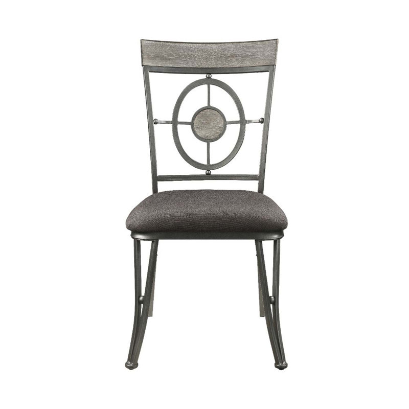 Chaise d'appoint Kadean Gunmetal (2 pièces)
