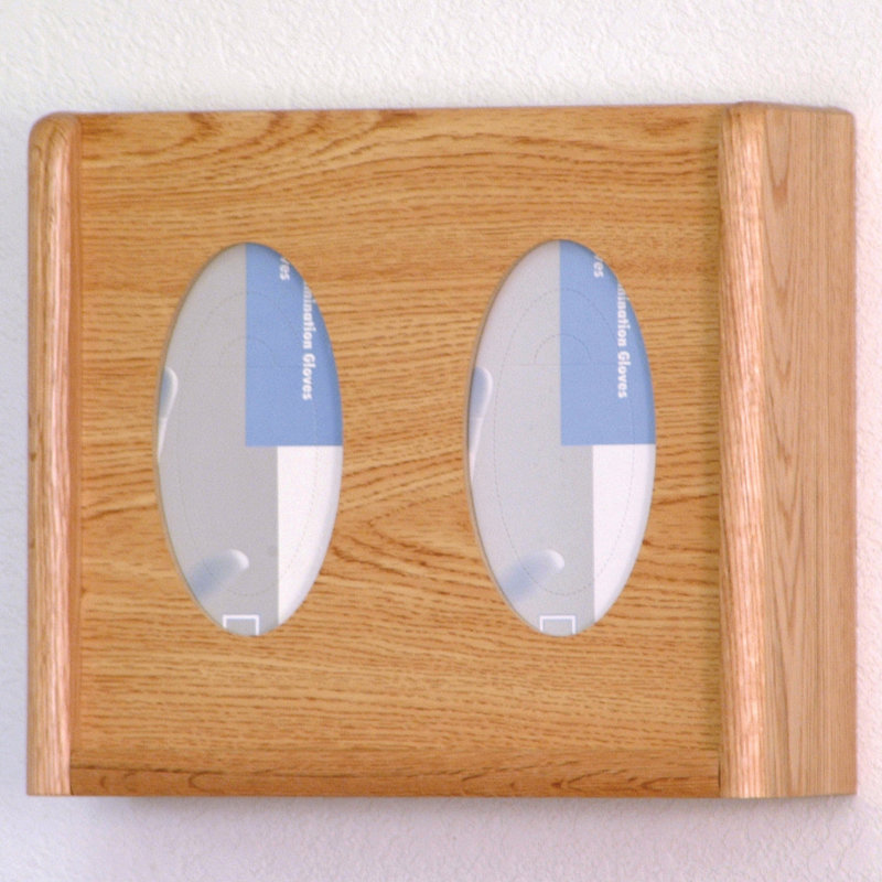 Geller Tissue Box Cover, Light Oak