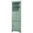 Green Triangle Tall Cabinet With 3 Drawers And Adjustable Shelves For Bathroom, Kitchen Or Living Room, MDF Board With Painted Finish-399876489