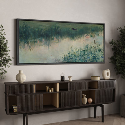 Tranquil Marshlands Serene Nature, reproduction d'art sur toile