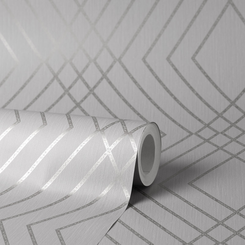 Eads 10.05m x 53cm Roll, Stone/Silver