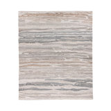 Tenaya Outdoor Hand Woven Recycled P.E.T Abstract Area Rug in Beige/Gray/Brown