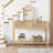43 Inch Entryway Table, 2 Tier Wood Console Table with 2 Drawers & Storage Shelf-1003524388