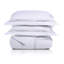 Ensemble de housse de couette en coton blanc standard 2 pièces-258510826
