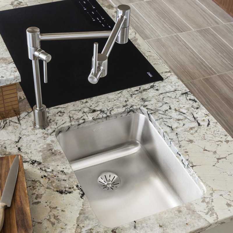Évier de cuisine en acier inoxydable Elkay Lustertone L 21 po x l 17 po Elkay