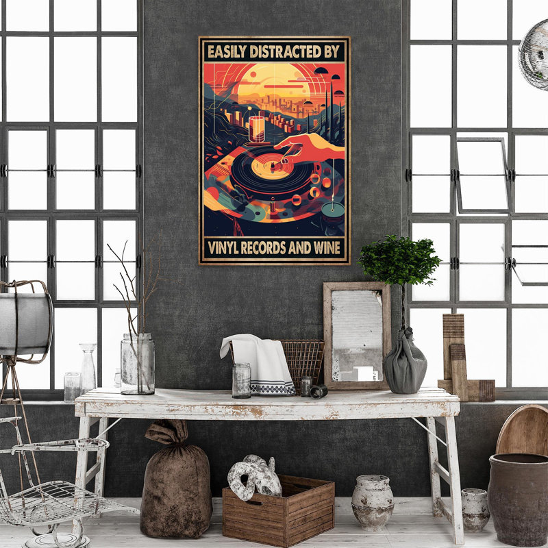 Bodyn vinyles et vin sur toile, impression, H 36 po x l 24 po x P 1,25 po