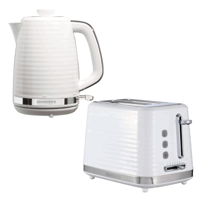 Daewoo Hive 1.7L Stainless Steel Kettle, White