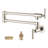 Commercial Wall Mount Brass Pot Filler Faucet with Double Joint Swing Arms-95097455