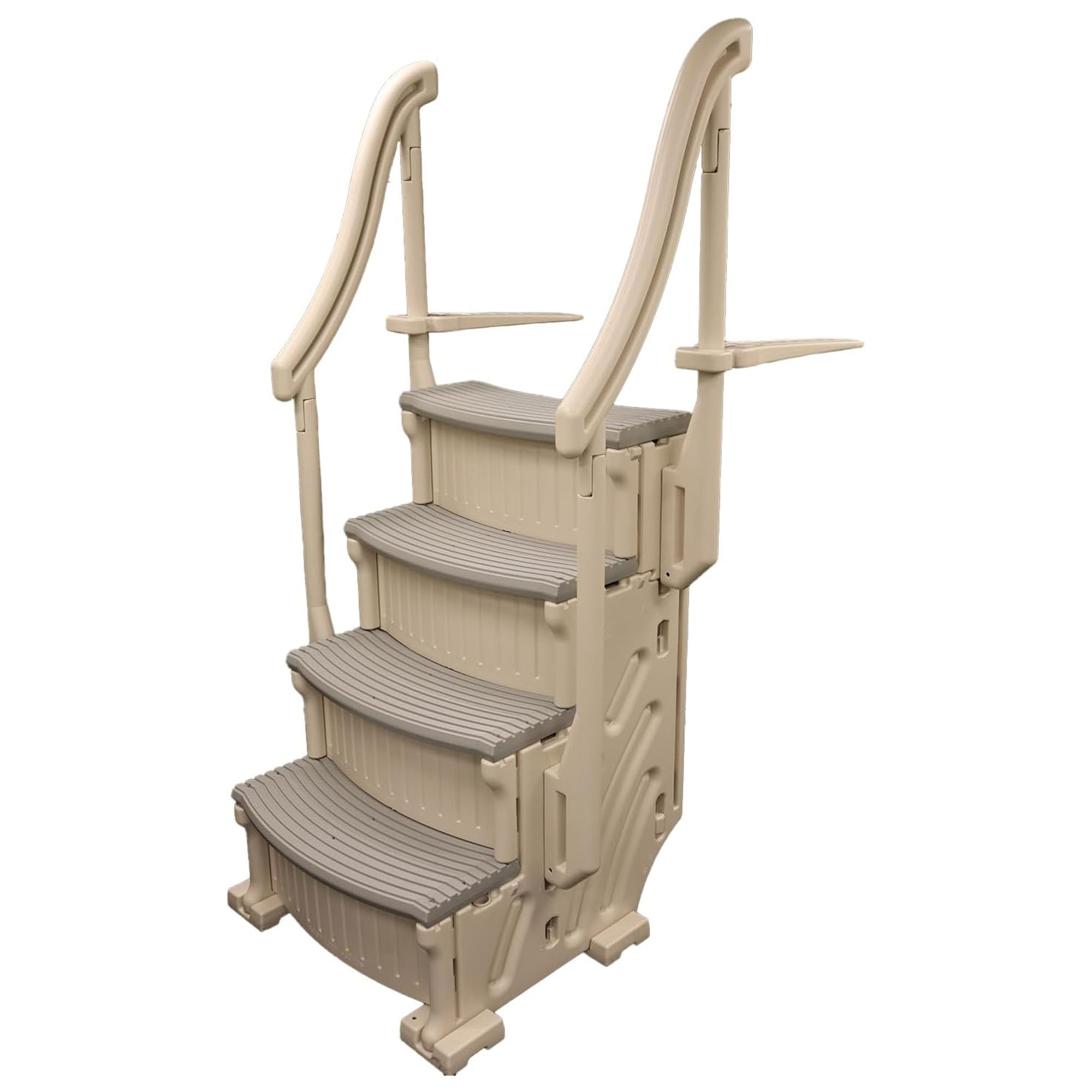 Confer Plastics 4 Step Above Ground Pool Ladder Stair Entry System ...