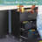 29.5" Wide Removable Tool Cabinet with Three Drawers, Black