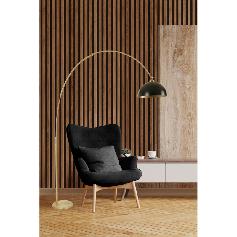 Britton 220cm Arched Floor Lamp, Gold