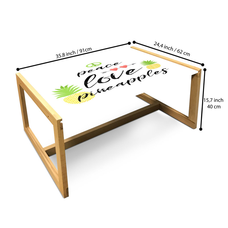 Jahcure Sled Coffee Table, 90cm H x 62cm W x 40cm D