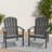 Set of 2 Stackable Adirondack Chairs – All-Weather HDPE Outdoor Patio Chairs with Ergonomic Design, Easy Storage, and Low Maintenance-634444488