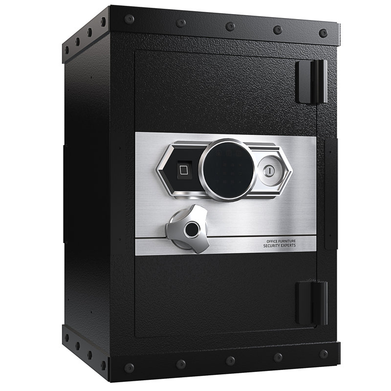 Three-Lock Safe, 14.96" H x 24.4" W x 16.53" D