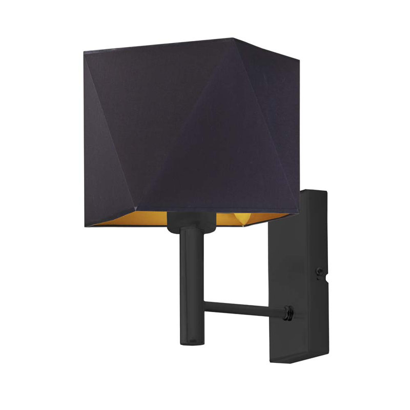 Woodfin Steel Armed Sconce, Black, Black