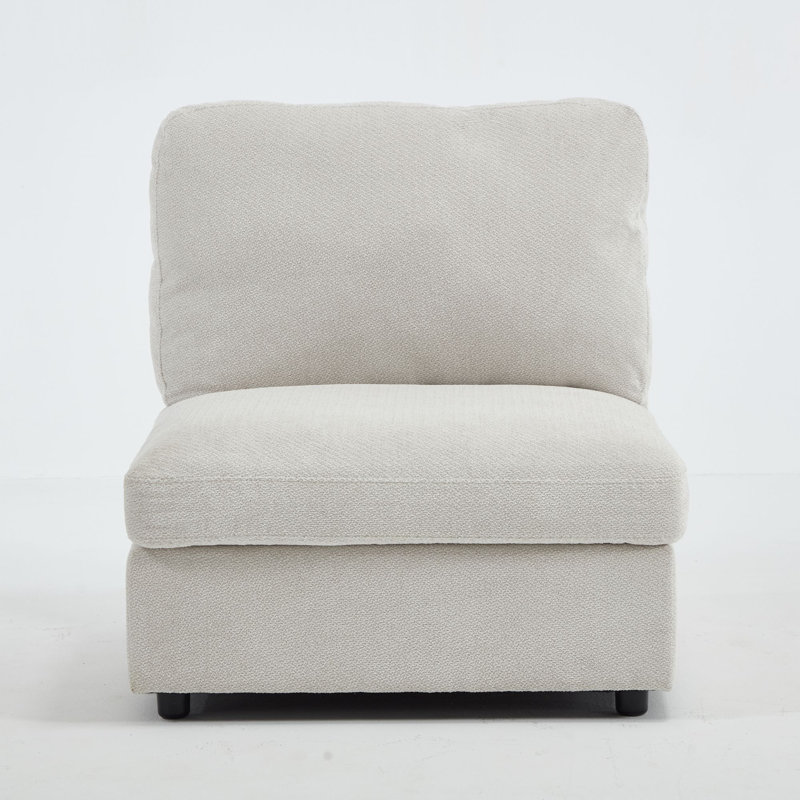Fauteuil d'appoint rembourré de 31 po de largeur, Beige