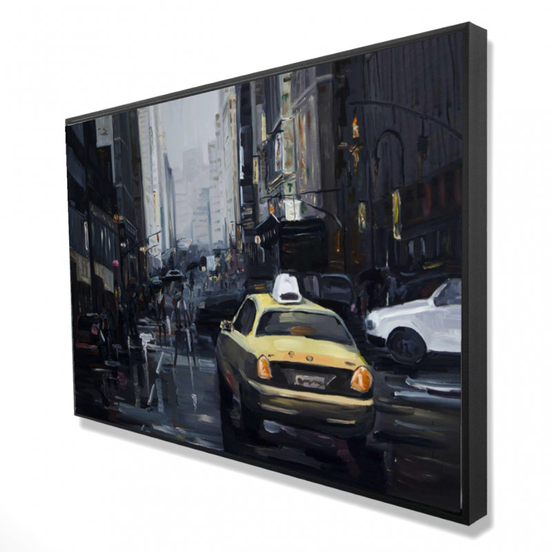 «New York In The Dark» sur toile, H 24 po x l 36 po