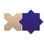 Argile Star with Cross 7 In. X 14 In. Porcelain Floor And Wall Tile Kit-673476276