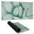 Succulent closeup - 15.75"x31.50" Desk mat