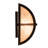 Rustic Lodge Solid Brass Flush Mounted Sconce