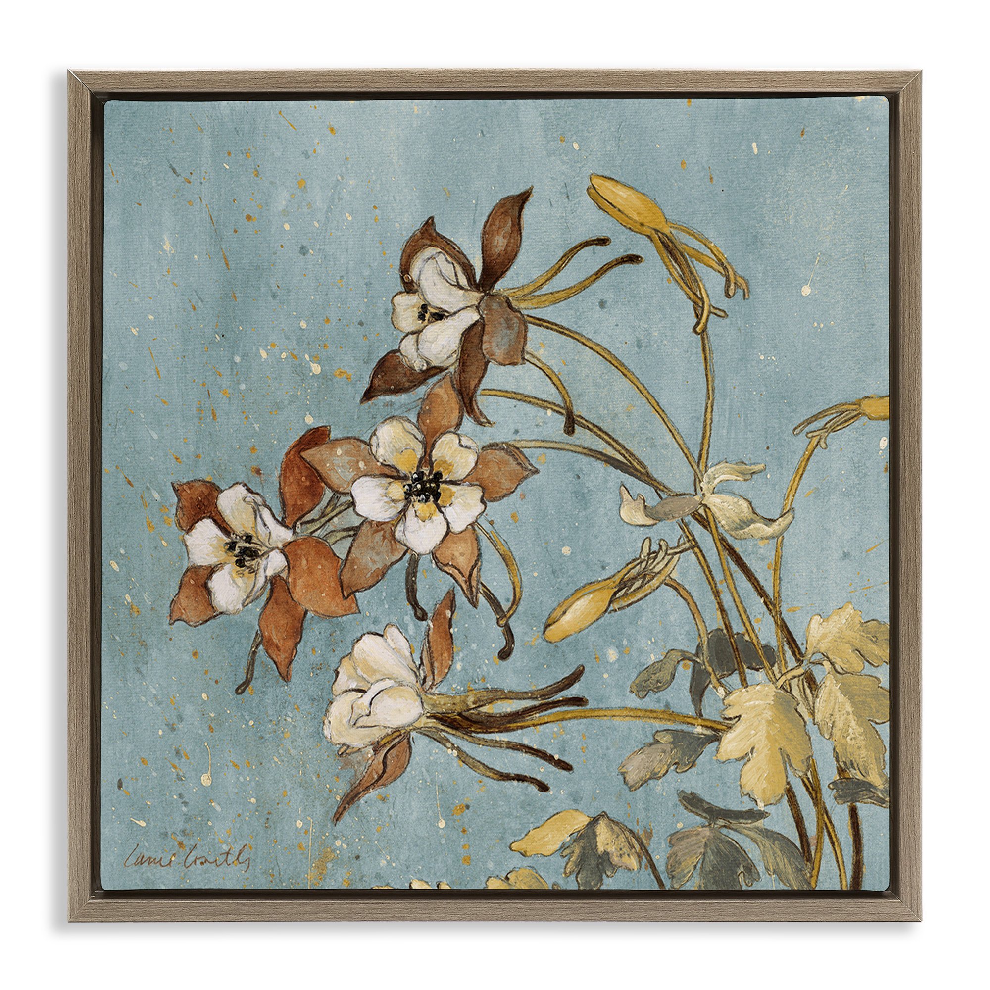 Lark Manor™ Rustic Blooming Buds Framed Floater Canvas Wall Art by ...