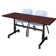 Kobe Flip-Top Training Nesting Table, 2 M Stack Chairs