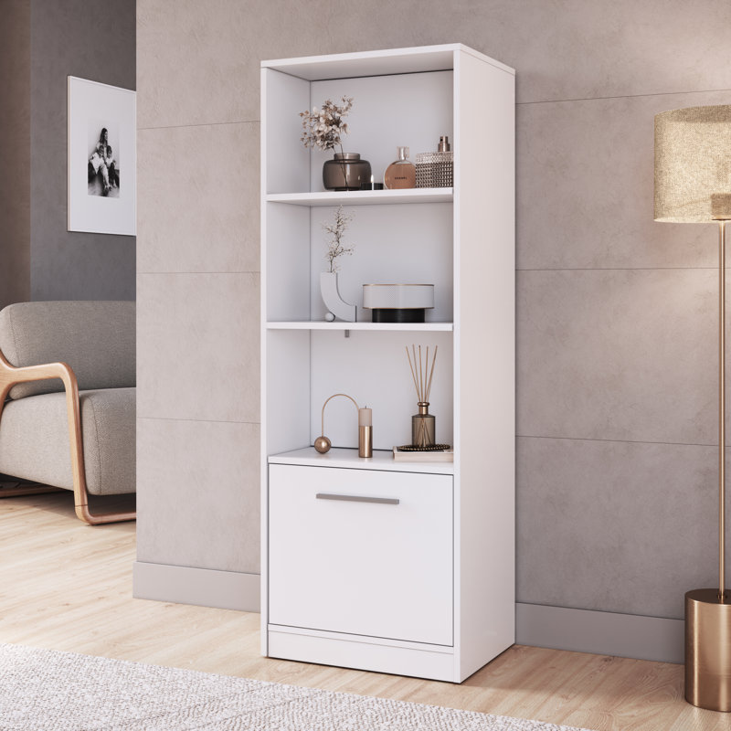 Bookcase With Hidden Compartment –, White