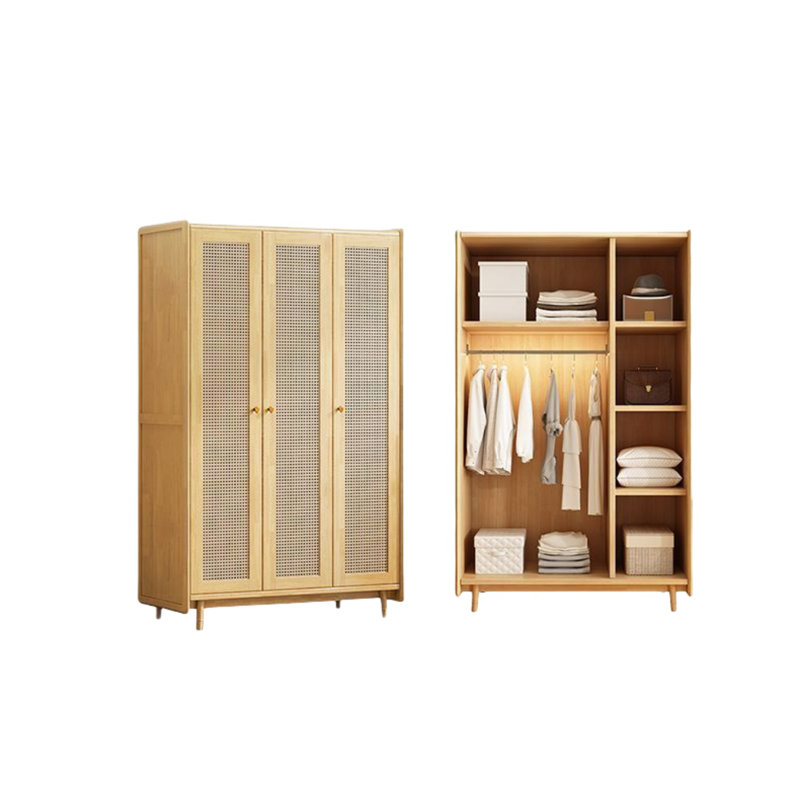 Simple Rattan Woven  Wardrobe