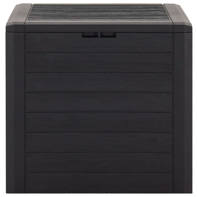 Latitude Run Abreu 58.5 cm W 140 L Lockable Deck Box, Grey