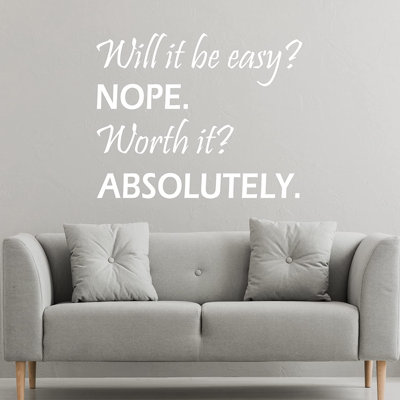 Text & Numbers Non-Wall Damaging Wall Decals