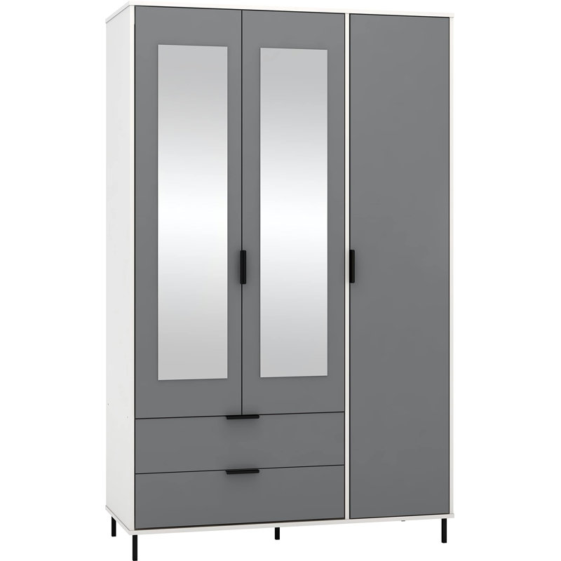 3 Door Wardrobe, 196cm H x 121.50cm W x 52cm D