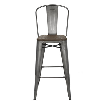 Melien Counter Stool with Metal Frame