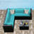 Morriston 5 - Person Patio Conversation Set with Cushions-1795890375